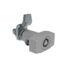VISE ACTION® Compression Latch, Large Size, 7 mm Triangle, Zinc Alloy, Powder Coated, Silver - E3-33-27 - Southco