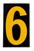 Bradylite Reflective Numbers & Letters - 5890-6 - Brady Corporation
