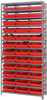 Open Shelving, 13Shelves, 36Bins, Red; Shelving Unit Type Quantum Storage - 44AC8982 - Newark, An Avnet Company