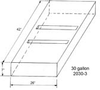 30 Gallon Marine Water Tank - S-W2030-3 - Plastic-Mart