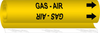 Brady B-689 Black on Yellow Polyester Self-Adhesive Pipe Marker - Printed Msg = SHALE GAS - 131060 - 754473-81166 - R. S. Hughes Company, Inc.