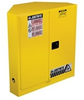 Justrite Sure-Grip EX 893100 30 gal Yellow Corner Storage Cabinet - 43 in Width - 44 in Height - Floor Standing - 697841-15668 - 697841-15668 - R. S. Hughes Company, Inc.