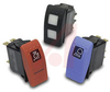 Switch, Rocker, Double Pole, (ON)-OFF-(ON), 20 Amp, 12V, Black Actuator - 70131650 - Allied Electronics, Inc.