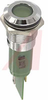 Indicator,Pnl-Mnt;LED;Green;510mcd;16mm;130VAC;Satin Chrome;60mm;-25degC;60degC - 70011662 - Allied Electronics, Inc.