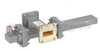20 dB WR-112 Waveguide Crossguide Coupler with UG-51/U Square Cover Flange and N Female Coupled Port from 7.05 GHz to 10 GHz in Bronze -- FMWCT1092 - Image