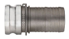 Tri-Couple Stainless Steel Part E Male Adapter x Hose Shank -- SS-E200 - Image