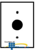 Leviton 1-Single 1.406 Inch Hole Midway Size Nylon.. - PJ7 - TelephoneStuff.com