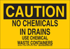 Brady B-555 Aluminum Rectangle Yellow Chemical, Biohazard, Hazardous & Flammable Material Sign - 14 in Width x 10 in Height - 126033 - 754473-74183 - R. S. Hughes Company, Inc.