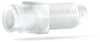Luer Adapter Female Luer to 1/4-28 Male Polypropylene 0.050 thru hole -- P-618 - Image