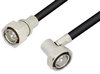 7/16 DIN Male to 7/16 DIN Male Right Angle Cable 36 Inch Length Using PE-C600 Coax - PE37959-36 - Pasternack