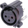 RECEPTACLE AA SERIES 3 PIN F PCBV - PIN1 & GRD SEPARATE-NO LATCH - 70088364 - Allied Electronics, Inc.