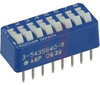 Switch, DIP, 8 Position, Rocker, SPST, Sealed - 70156006 - Allied Electronics, Inc.