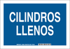 Brady B-555 Aluminum Rectangle Blue Machine & Equipment Sign - 14 in Width x 10 in Height - Language Spanish - TEXT: CILINDROS LLENOS - 38303 - 754473-38303 - R. S. Hughes Company, Inc.