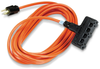15' OR Heavy-Duty Indoor/Outdoor UTIL Cord Triple-Outlet 14/3 GND - EPWR40 - Black Box