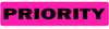 Priority Medical Label Fluorescent Pink -- LV-MCL8
