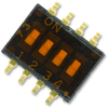 Switch, Dip, 4 Position, Spst, Recessed; No. Of Circuits E-Switch - 15N7532 - Newark, An Avnet Company