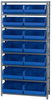 Open Shelving, 8Shelves, 21Bins, Blue; Shelving Unit Type Quantum Storage - 44AC6705 - Newark, An Avnet Company