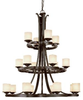 3980RM-205 Large Chandeliers-Glass Shade - 602930 - Capital Lighting, Inc.