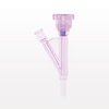 Hemostasis Valve Y Connector, Male Luer Slip, Female Luer Lock Sideport - 88419 - Qosina Corp.