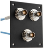 3 JACK PANEL INSERT BULKHEAD REAR MOUNT TRB 3 LUG ISOLATED BEND RELIEF SPRING JACK WITH 30-02003 LEAD 12