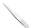 Excelta Three Star Utility Tweezers AA-S - Stainless Steel Straight Medium Point Tip - 0.01 in Tip Width - 5 in Length - 0.01 in Thick - EXCELTA AA-S - R. S. Hughes Company, Inc.