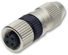 Sensor Connector, M12, Rcpt, 4Pos, Cable; Product Range Harting - 73J7452 - Newark, An Avnet Company