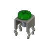 Vertical Screw Terminal w/Screw-Assembled, Green - 7693-6 - Keystone Electronics Corp.