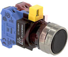 Switch,Pushbutton,Momentary,1NO/1NC,METAL BEZEL,FLUSH BLACK BUTTON - 70172687 - Allied Electronics, Inc.