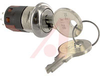 Switch, Keylock; DP; 250VAC; 2A; Keypull POS 1,2; Solder lug - 70128598 - Allied Electronics, Inc.