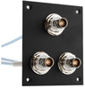 3 JACK PANEL INSERT BULKHEAD REAR MOUNT TRB 3 LUG ISOLATED BEND RELIEF SPRING JACK WITH M17/176-00002 LEAD 12