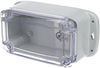 Enclosure W/ Flange, Pc, Grey/clear; Enclosure Type Bud Industries - 82AH3744 - Newark, An Avnet Company