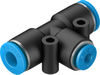 Push-in T-connector -- QST-6-4 - Image
