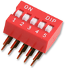 Dip Switch, 5Pos, Spst-No Rohs Compliant Multicomp Pro - 57AC7044 - Newark, An Avnet Company
