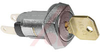 Switch; 0.760 in. L x 0.640 in. W; 120 VAC; 1 A; SPST; 1 Position; Key; Screw - 70155916 - Allied Electronics, Inc.