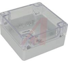 NEMA 4X SEALED POLYCAR ENC. LT GRAY BODY, CLEAR COVER. 4.72L X 4.72W X 2.36H - 70148519 - Allied Electronics, Inc.