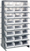 2 Side Sloped Rack, 16Shelves, 48Bin/clr; Shelving Unit Type Quantum Storage - 42AC5633 - Newark, An Avnet Company