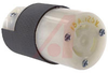 Connector Body; 15 A; 125 VAC; L5-15R (NEMA); Black/White; 0.230 to 0.720 in. - 70116460 - Allied Electronics, Inc.