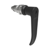Quarter-Turn Cam Latch, 8 mm Hex Tool Access, L-Handle, Without Cam, Sealed, Zinc Alloy, Powder Coat, Black - E5-9A-1015-UU3 - Southco