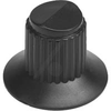 Knob, Control Style, 0.125 Inch Dia. Shaft, Metal Insert w/Set Screws, Blk, Nylo - 70216905 - Allied Electronics, Inc.