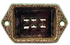 connector,jones plug,deep bracket,solder eyelets,polarized,6 contact - 70033094 - Allied Electronics, Inc.