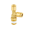 DOT-BRMBTS Series Swivel Male Branch Tee Fittings -- DOT-BRMBTS-0402 - Image