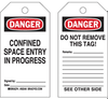 Confined Space Tags - 50282 - Brady Corporation