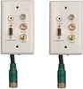 Easy Pull Type-A Connectors - F/F set of VGA, 3.5mm, RCA Audio, Composite Video -- EZA-VGACSAF-2