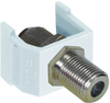 Snap Fit, F Jack - F Jack, 75Ohm; Convert From Coax Type Hubbell Wiring Devices - 73T6269 - Newark, An Avnet Company