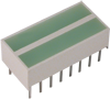 19.05X3.81MM GREEN DUAL LIGHT BAR LED DISPLAY - KB2835CGKD - Kingbright Corporation