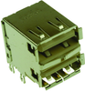 Usb Stacked, 2.0 Type A, 2Port, R/a; Usb Connector Type Amphenol Communications Solutions - 06M1954 - Newark, An Avnet Company