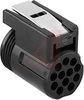 connector,plug,quick connect/disconnect,for 12 machined size 16 socket contacts -- 70129413