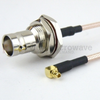 RA MMCX Plug to BNC Female Bulkhead Cable RG-316 Coax in 36 Inch - FMC1938315-36 - Fairview Microwave Inc.