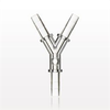 Y Connector with Female Luer Lock Port - 73307 - Qosina Corp.