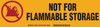 Brady B-302 Black / Red on Yellow Rectangle Polyester Fire Hazard Label - 12 in Width - 3 1/2 in Height - Printed Text = NOT FOR FLAMMABLE STORAGE - 60297 - 754476-60297 - R. S. Hughes Company, Inc.